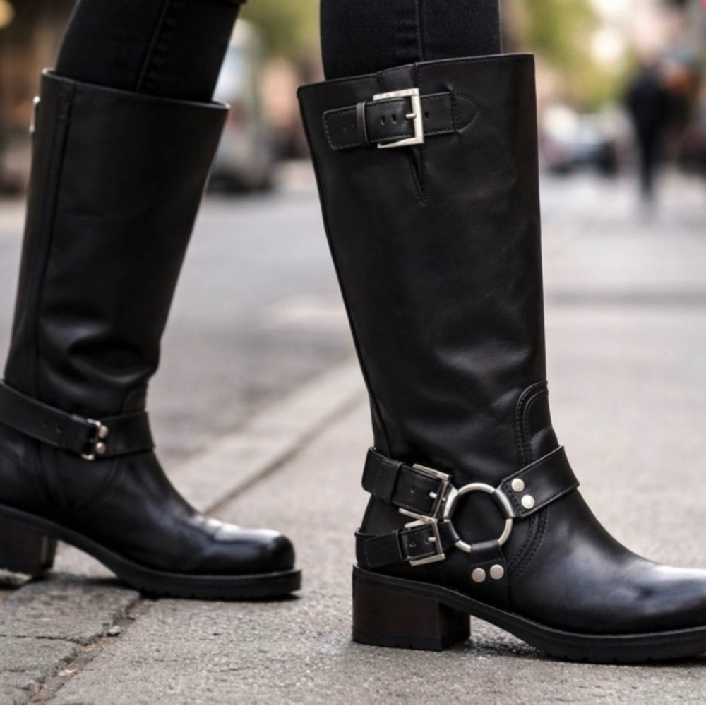 🖤 NEW IN BOX Sexybutch Michael Kors Black Crosby Moto Boots